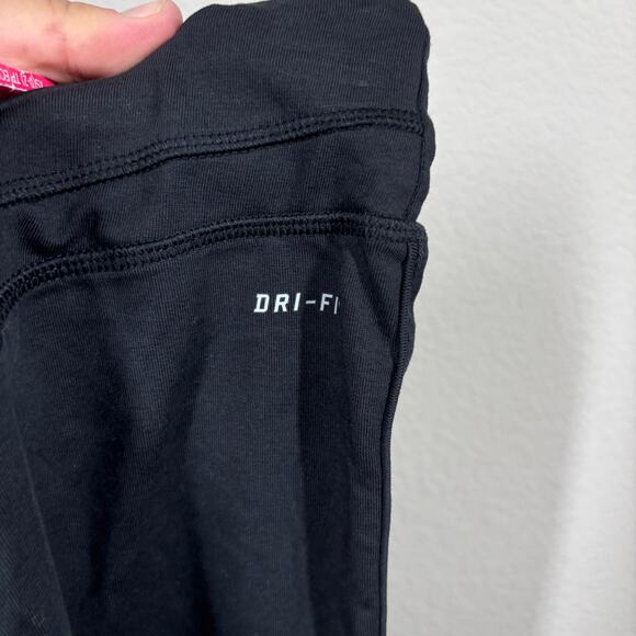 Nike Womens Size XS Dri-Fit Capri Pants Black Cotton Blend Pull On Activewear - Picture 9 of 11